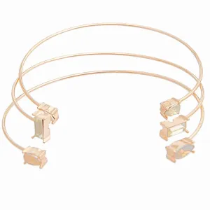 Fashion Jewelry Opal Crystal Cuff Bracelet - Elegant & Timeless
