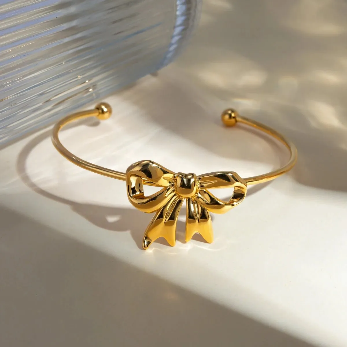 Feminine Bow Cuff Bracelets