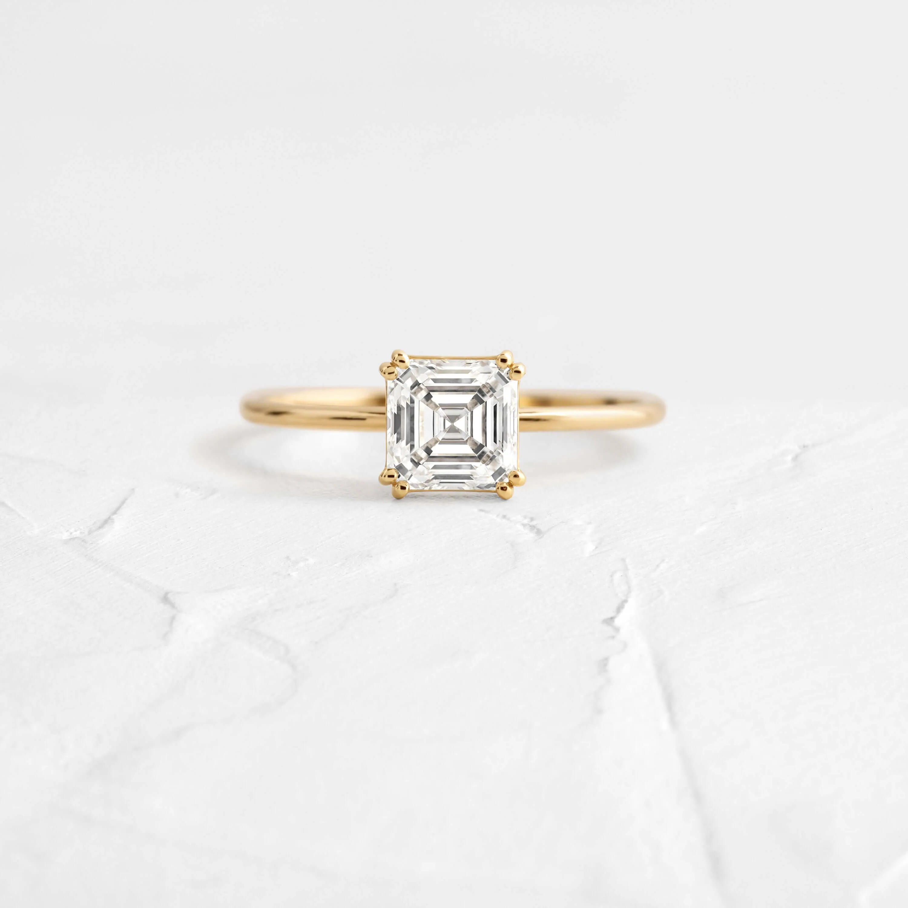 Filament Ring, Asscher Cut
