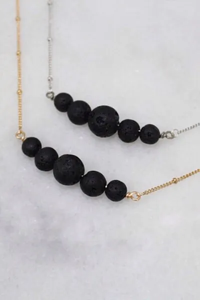 Five Bead Oil Necklace