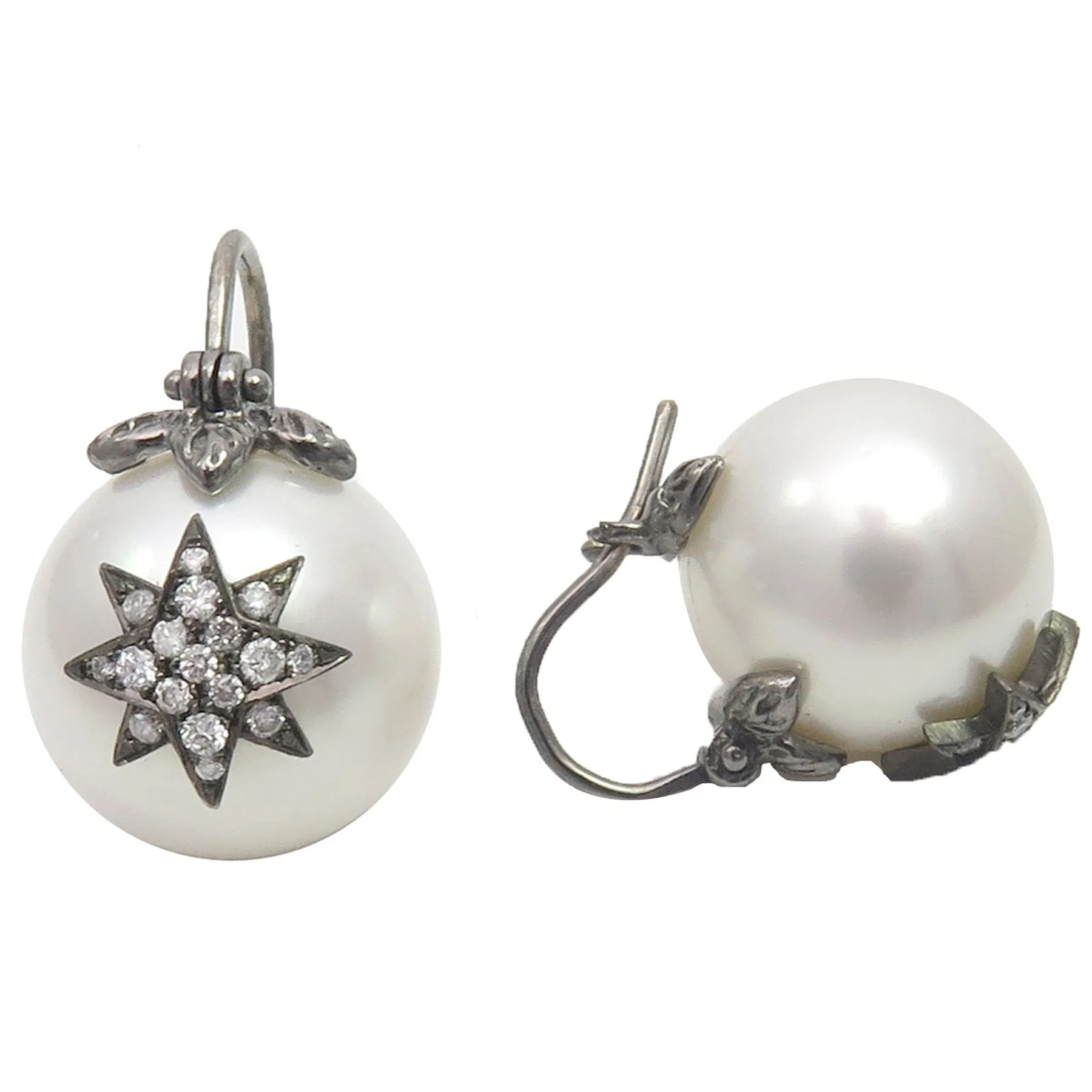 Floating Pearl Earrings