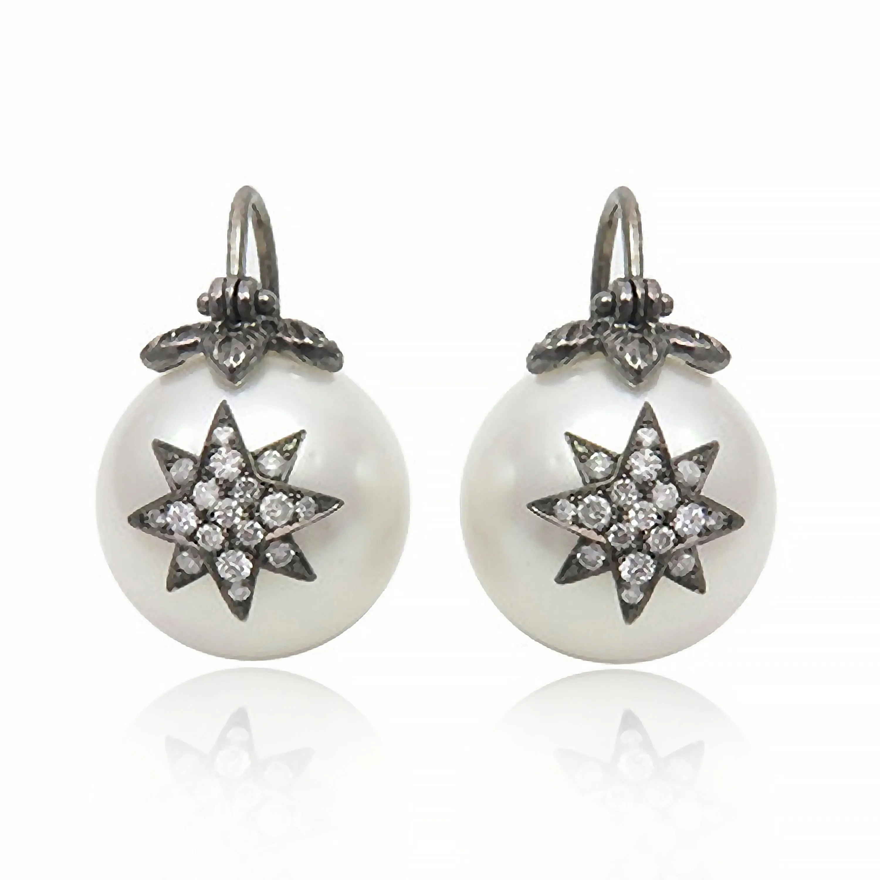 Floating Pearl Earrings