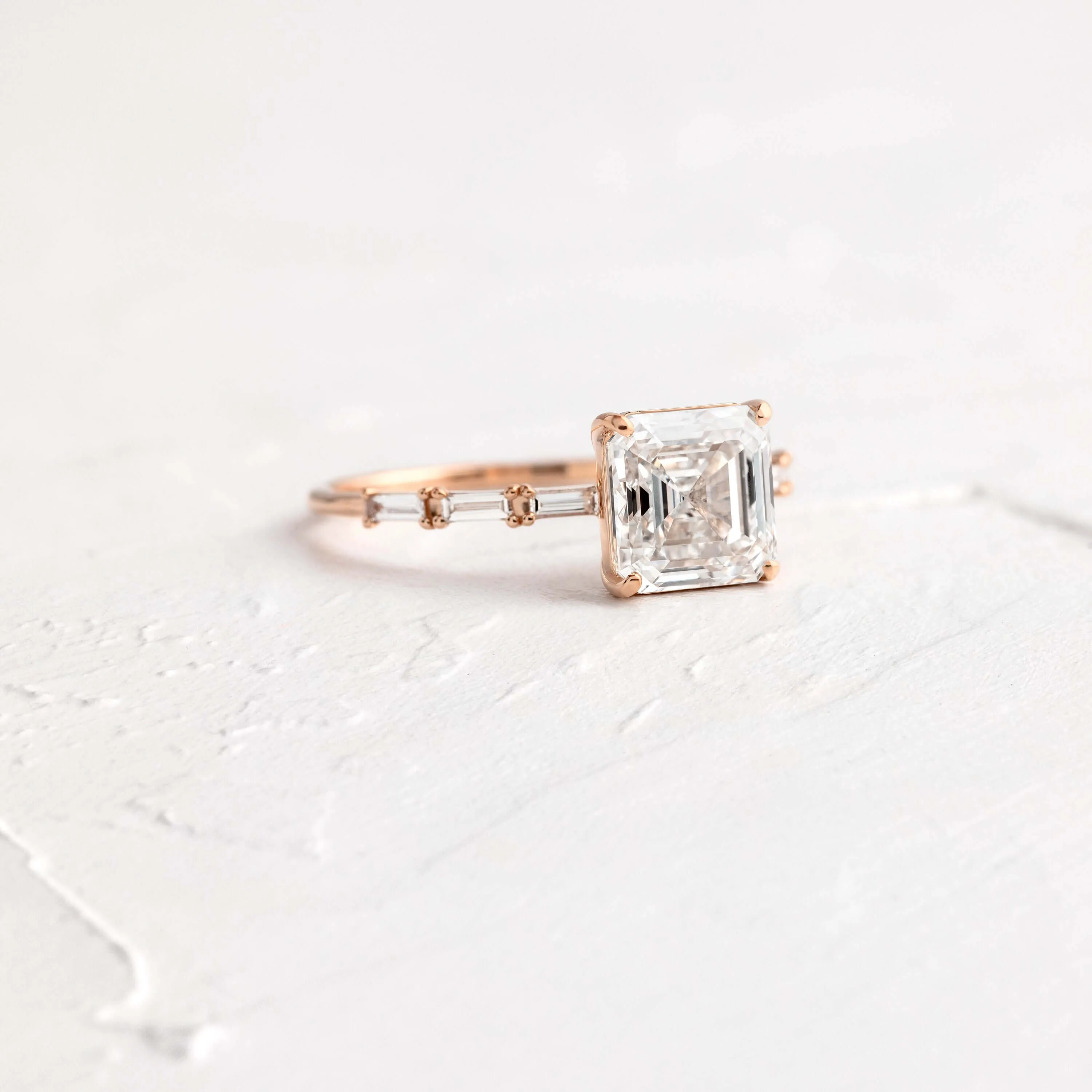 Fluency Ring, Asscher Cut