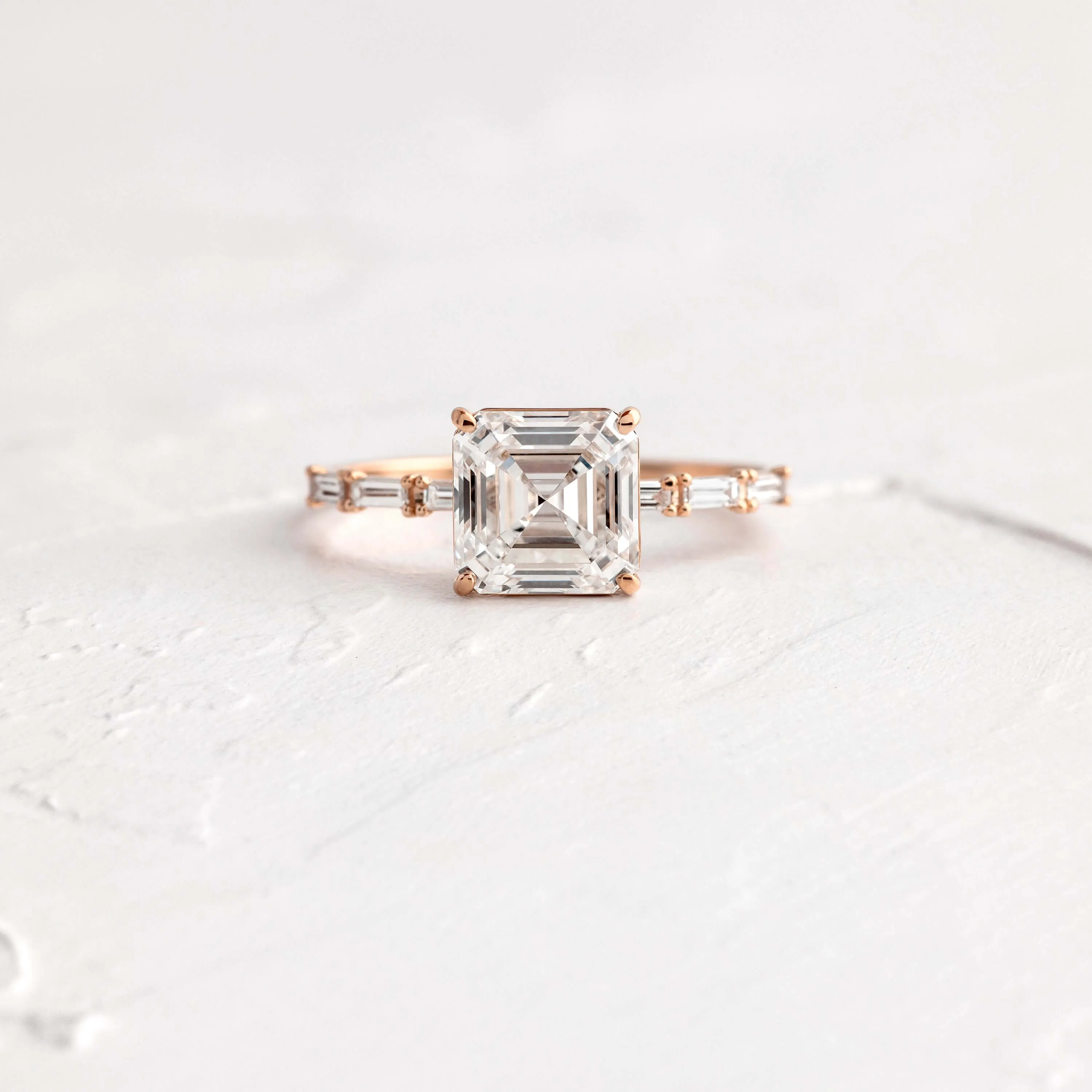 Fluency Ring, Asscher Cut