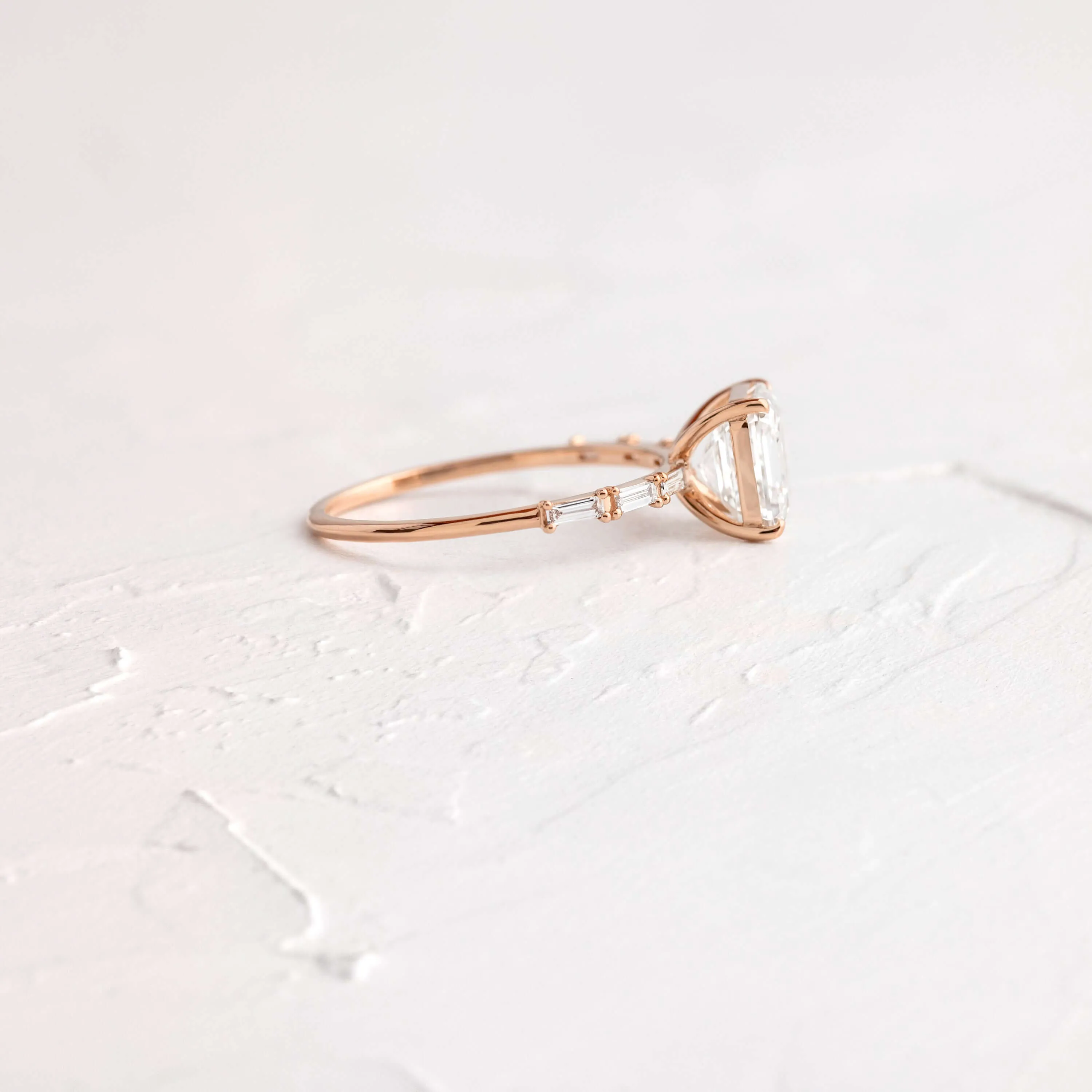 Fluency Ring, Asscher Cut