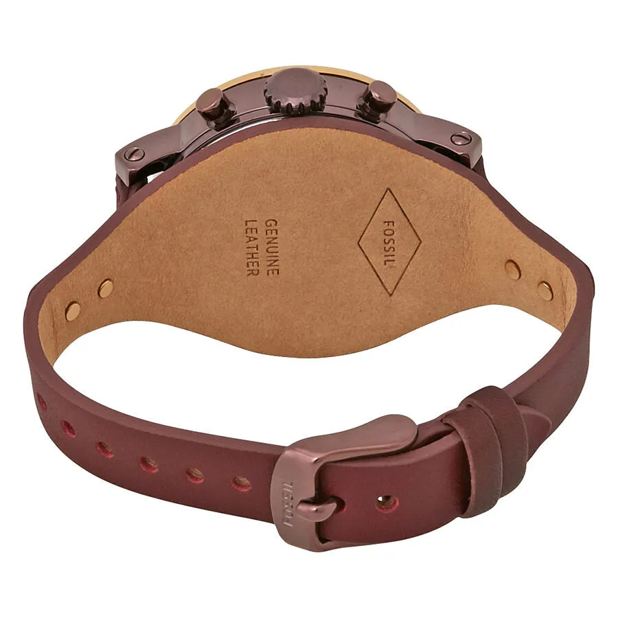 Fossil Original Boyfriend Chronograph Burgundy Dial LadiesWatch ES4114