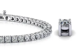 Four Prong Classic Lab-Grown Diamond Tennis Bracelet with 5.09 ct.(finished) 2.9mm
