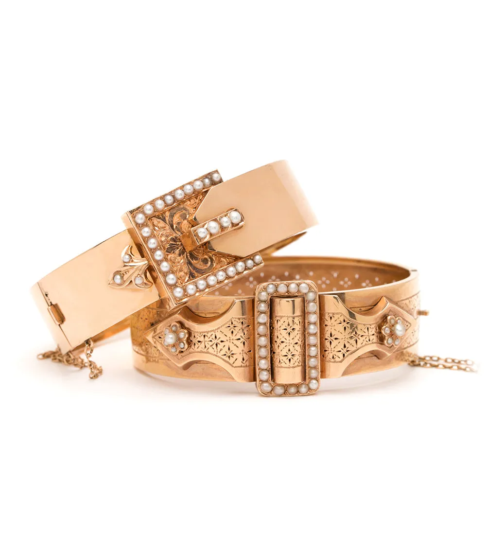 French Victorian Pierced Cuff