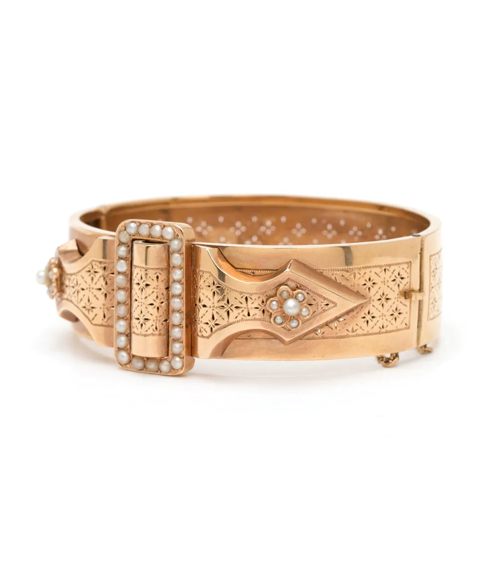 French Victorian Pierced Cuff