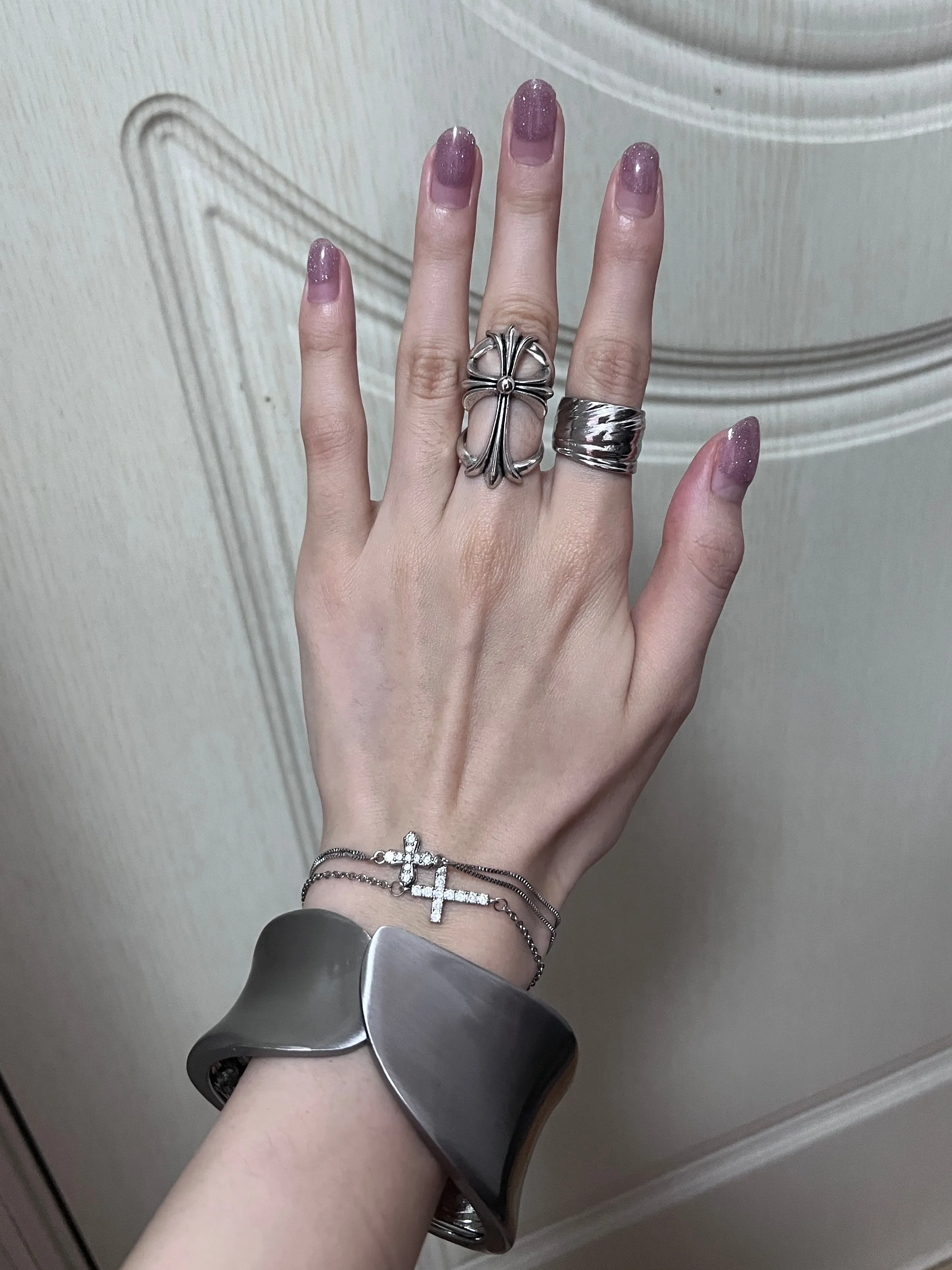 Full Diamond Cross Bracelet