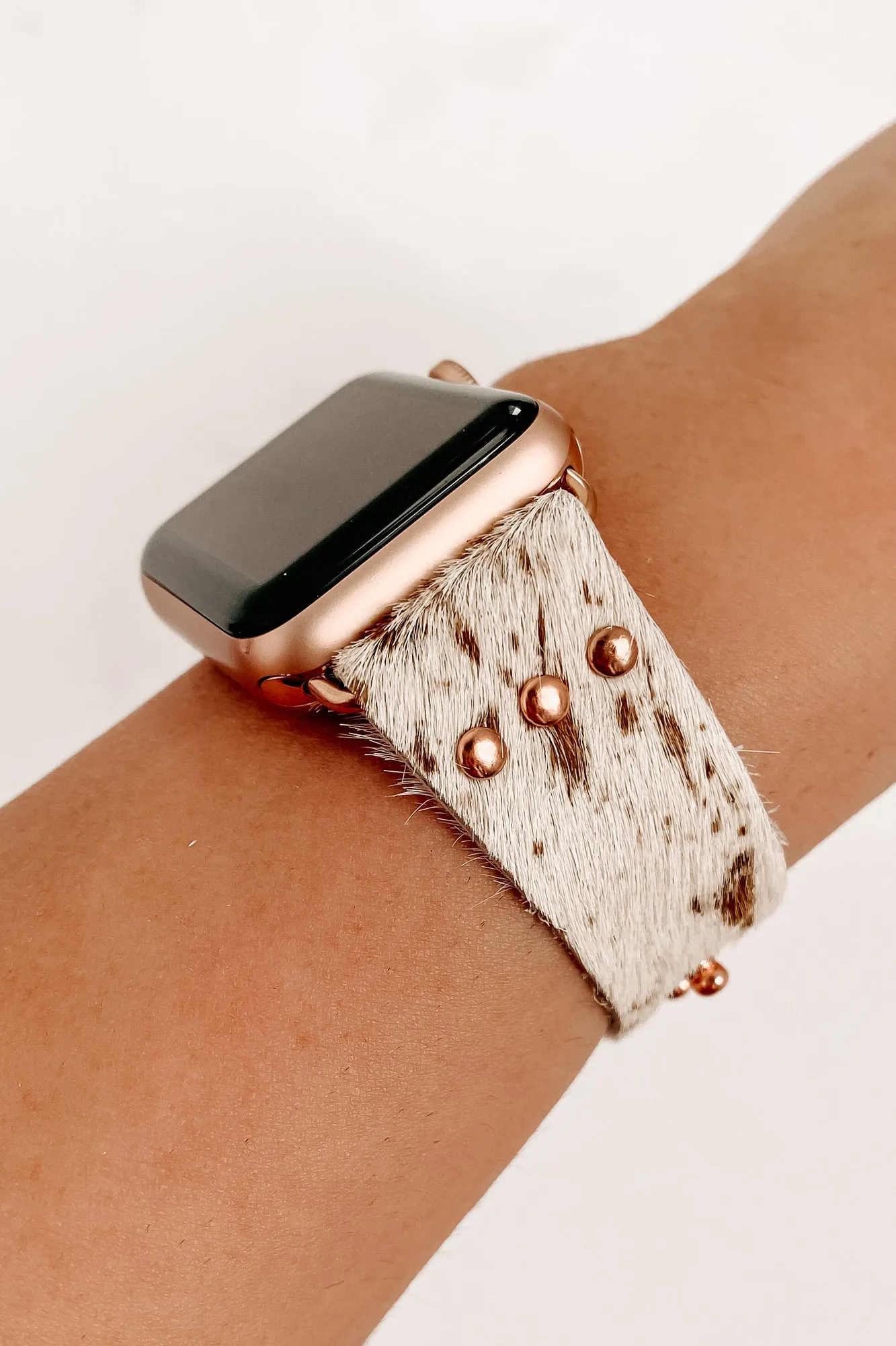 Fur All Time Faux Fur Apple Watch Band (White Deer)