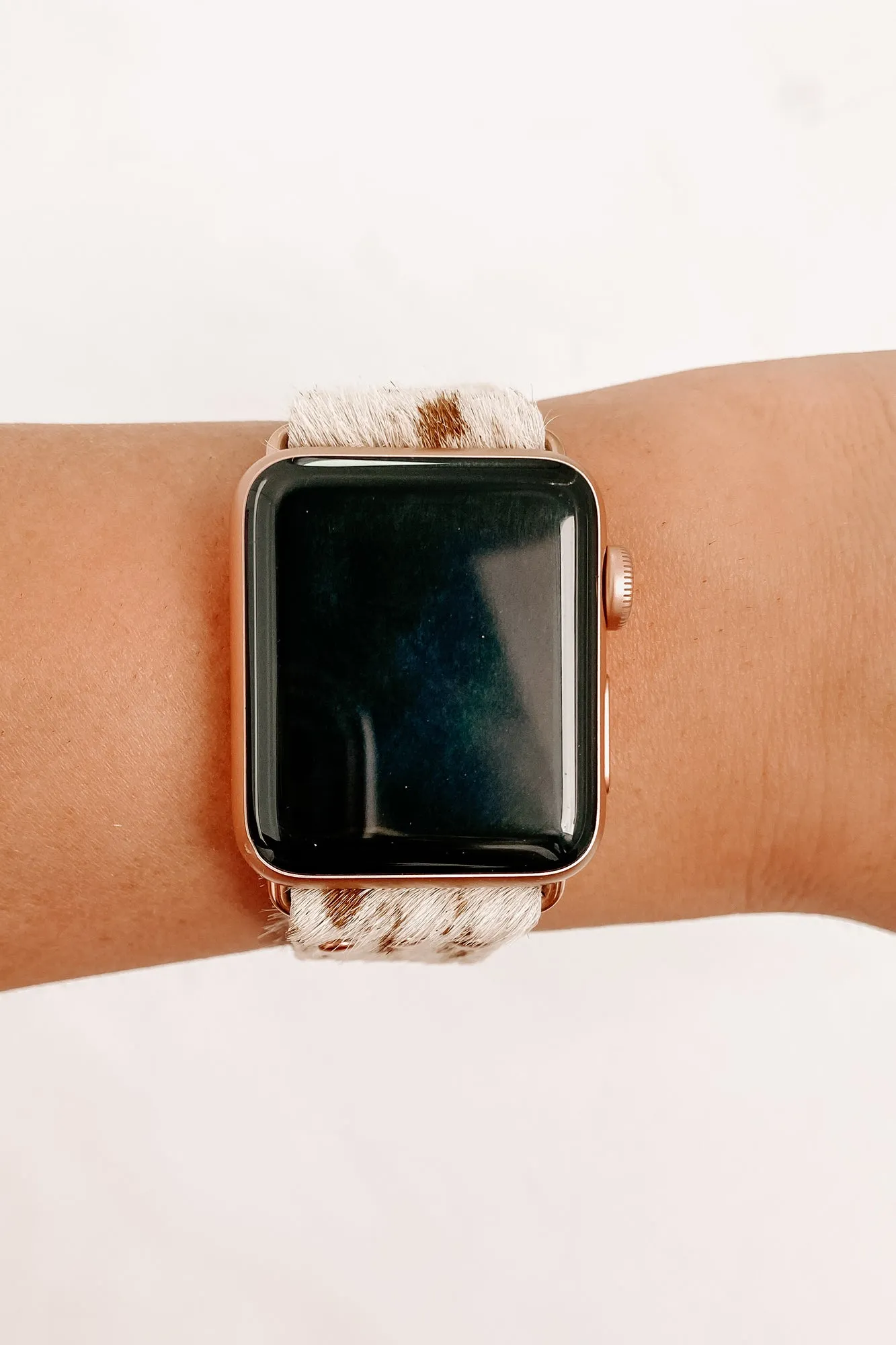 Fur All Time Faux Fur Apple Watch Band (White Deer)
