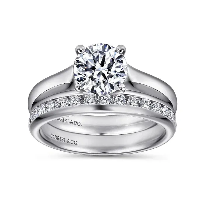 Gabriel & Co. Round Diamond Engagement Ring ER6602W4JJJ