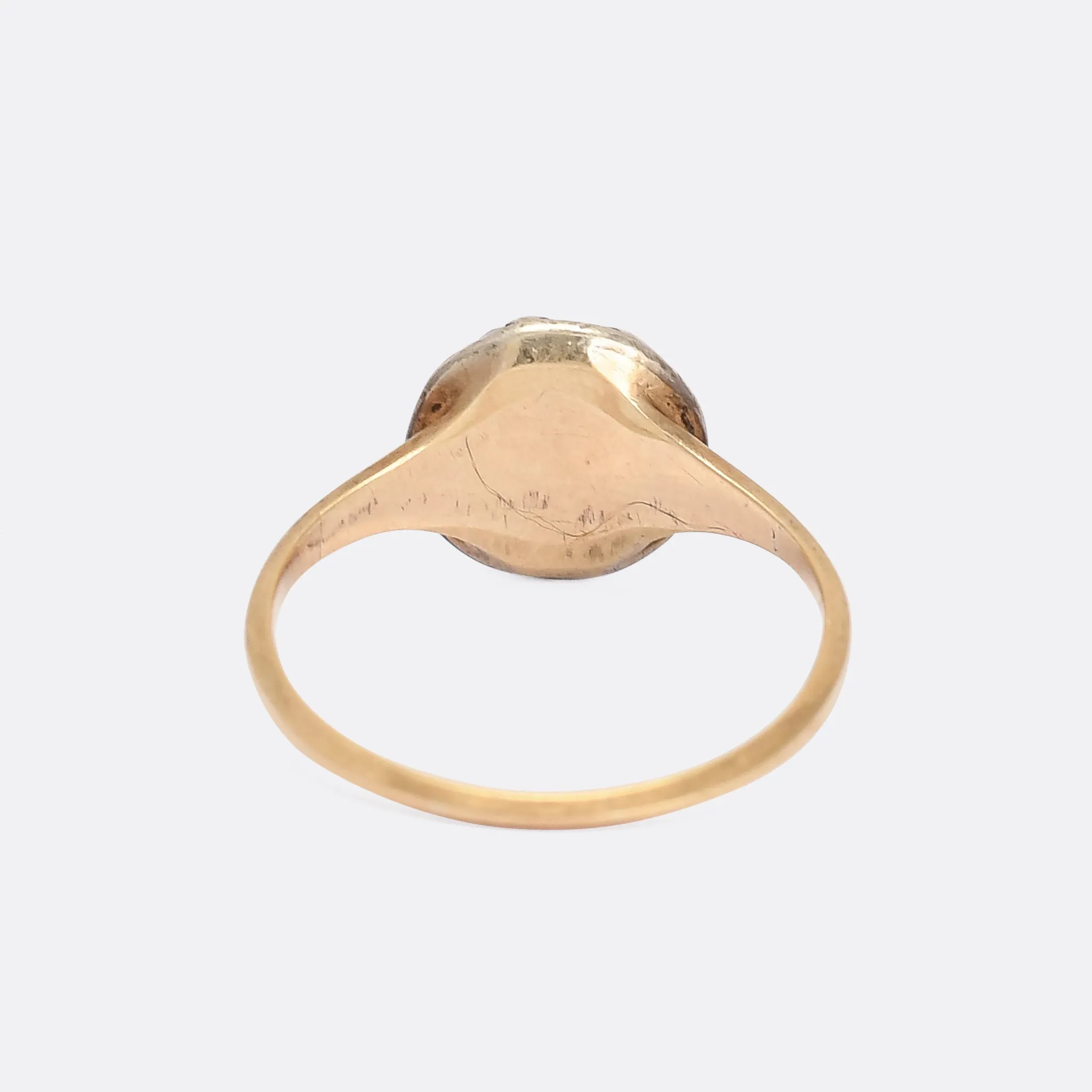 Georgian 0.74ct Old Cut Diamond Round Cluster Ring