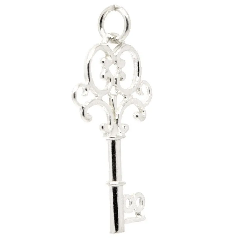 Gold 18th Birthday Key Charm