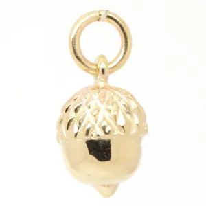 Gold Acorn Charm