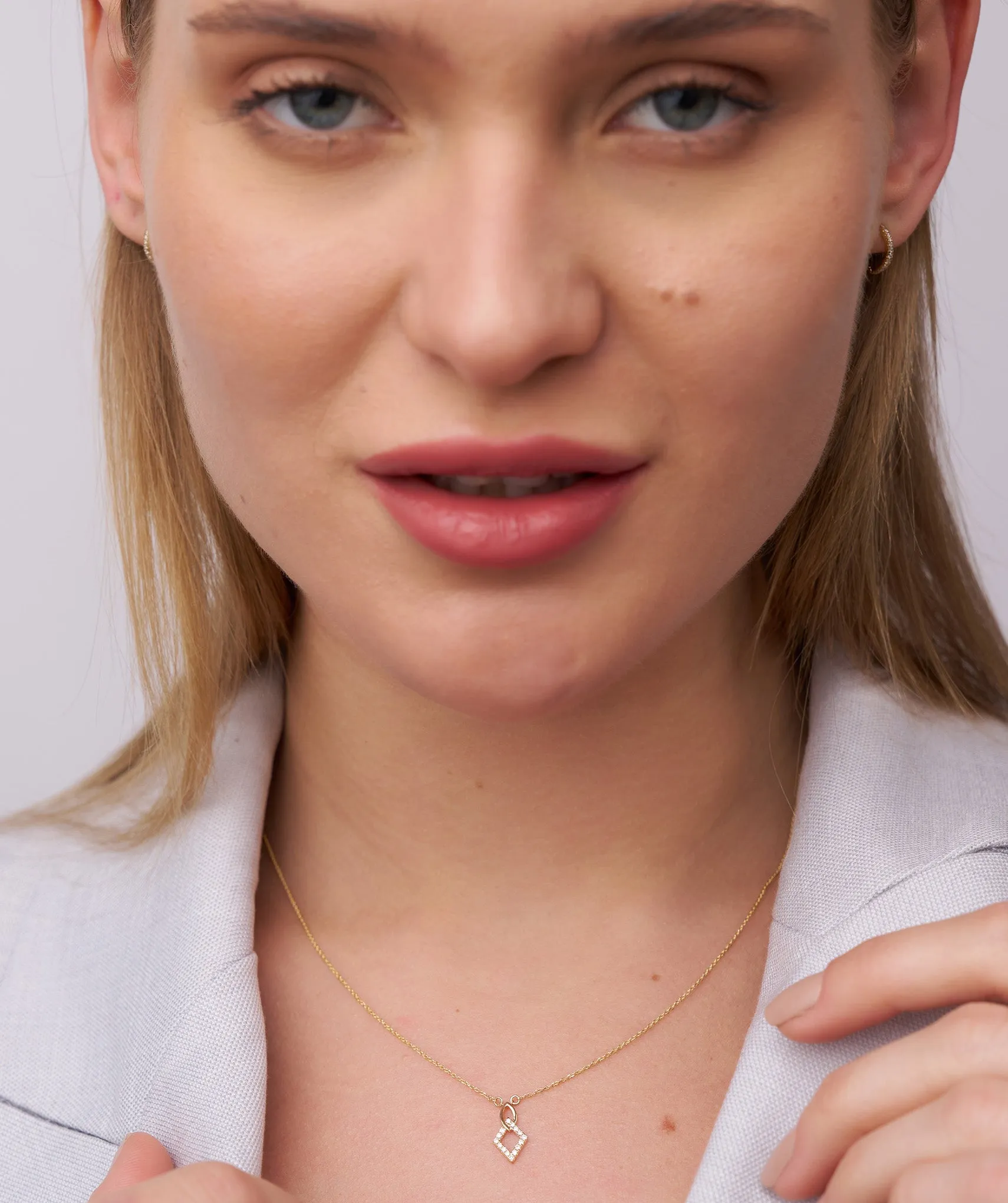 Gold & Diamond Openwork Necklace