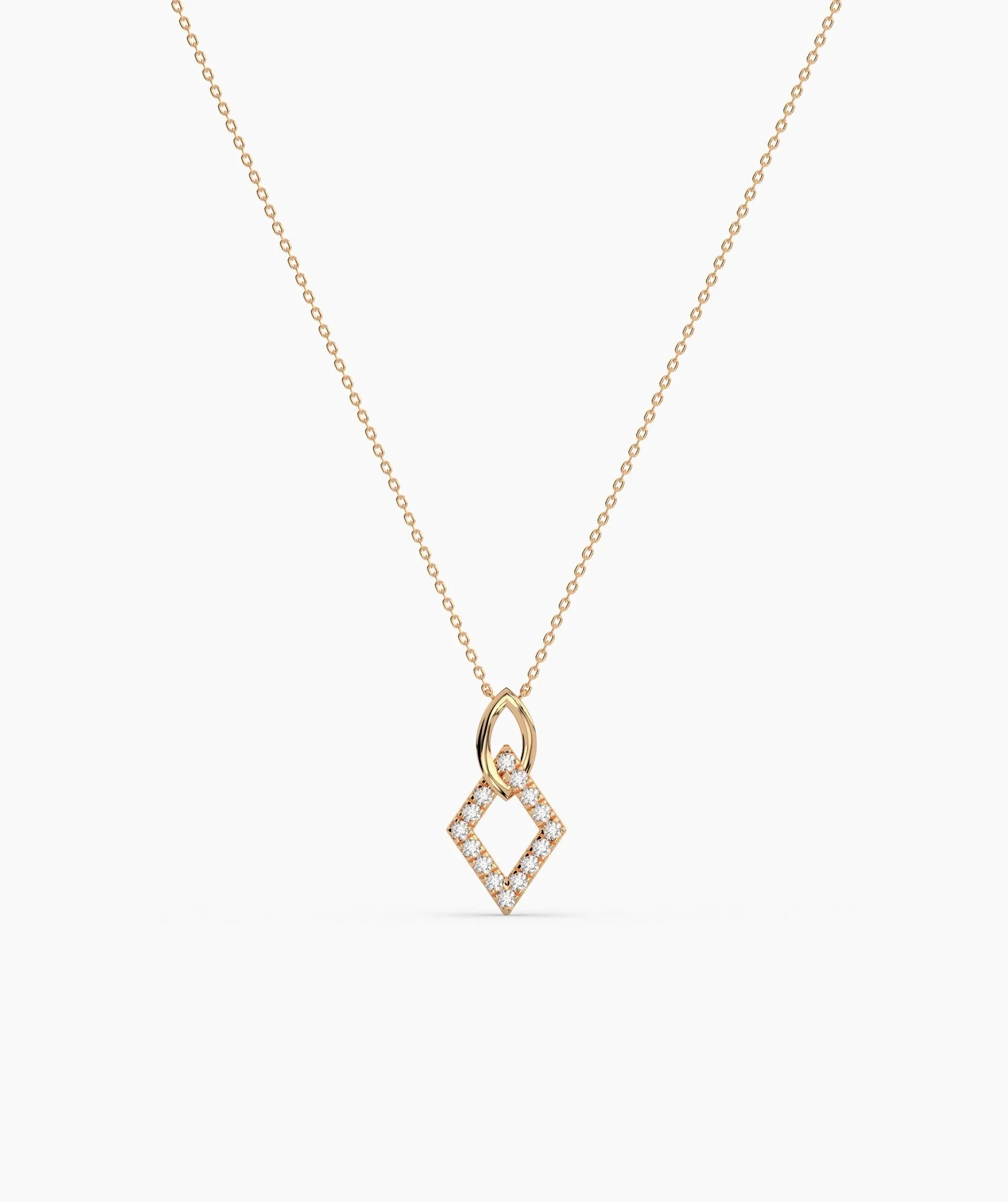 Gold & Diamond Openwork Necklace