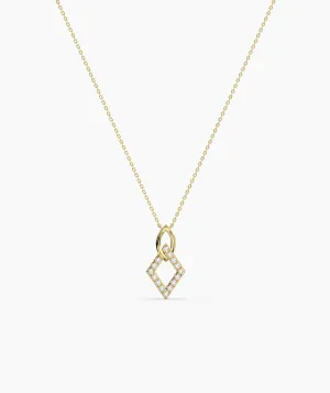 Gold & Diamond Openwork Necklace