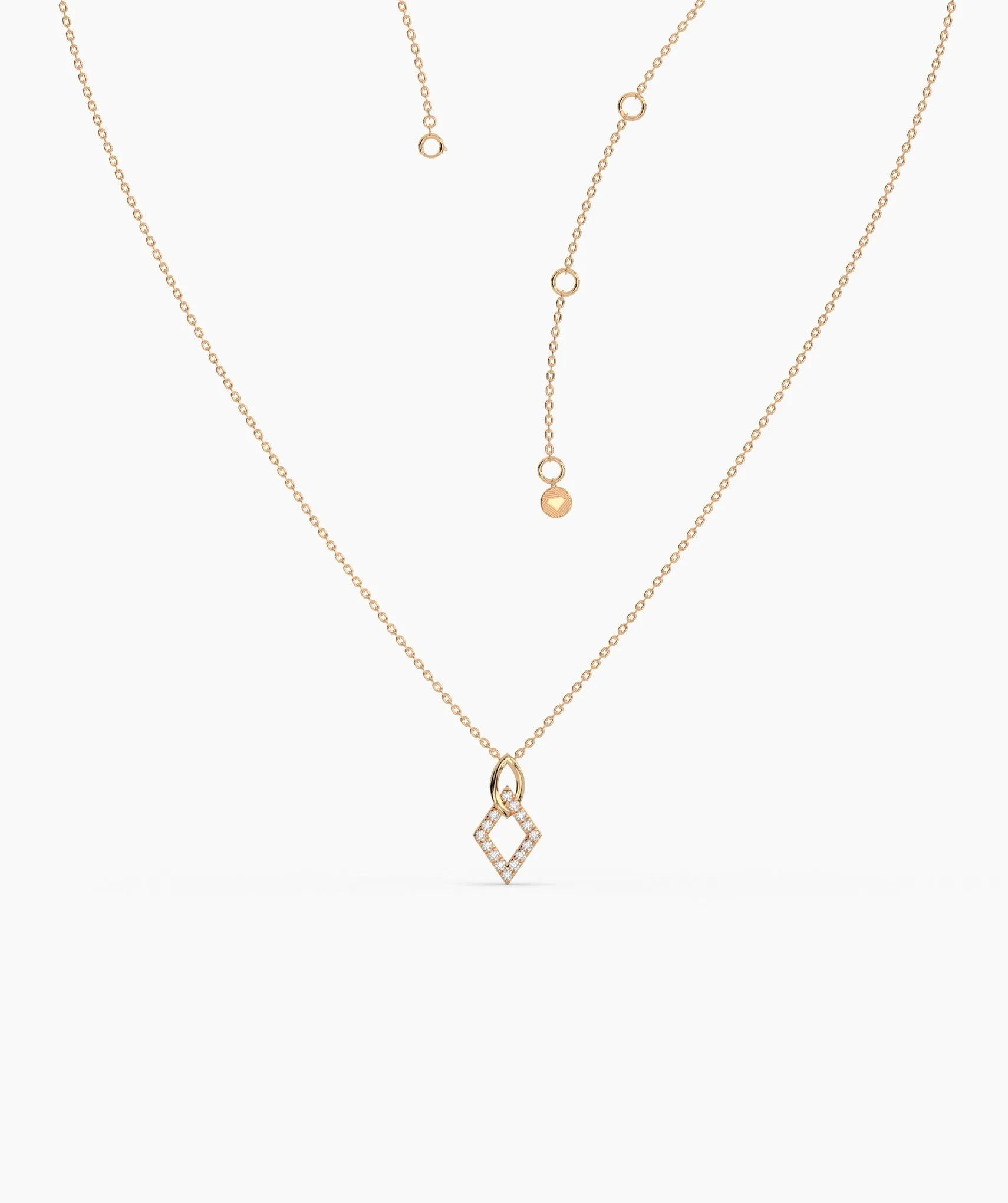 Gold & Diamond Openwork Necklace