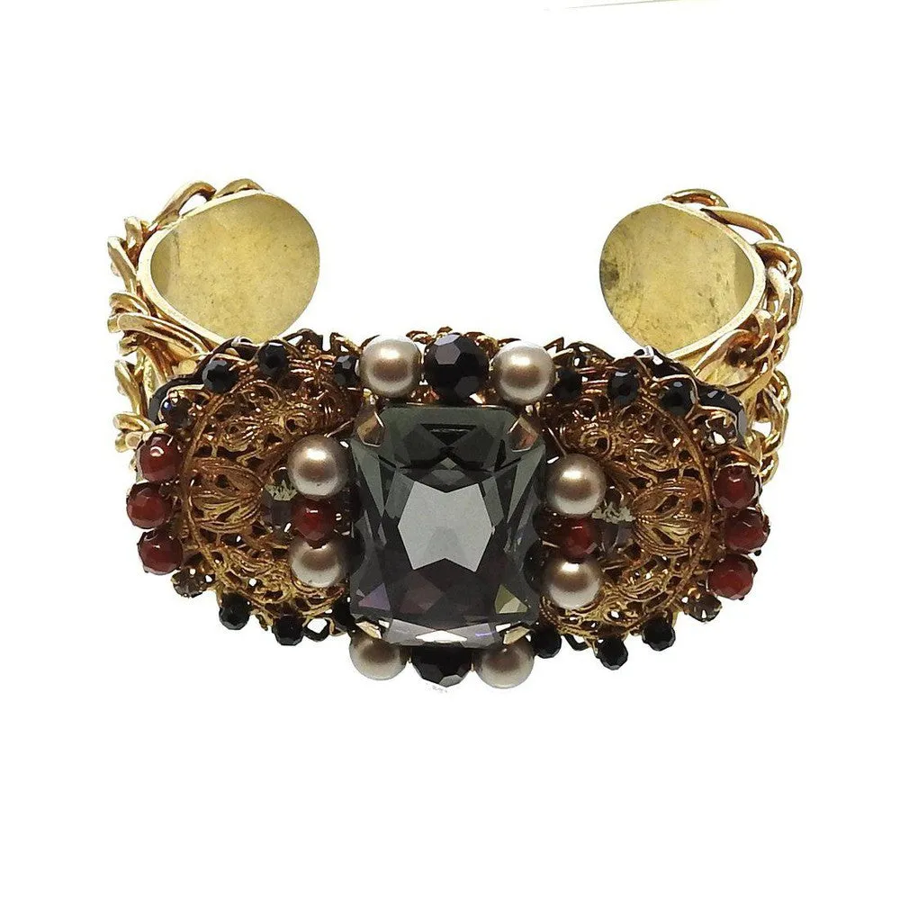 Gold and Black Cuff