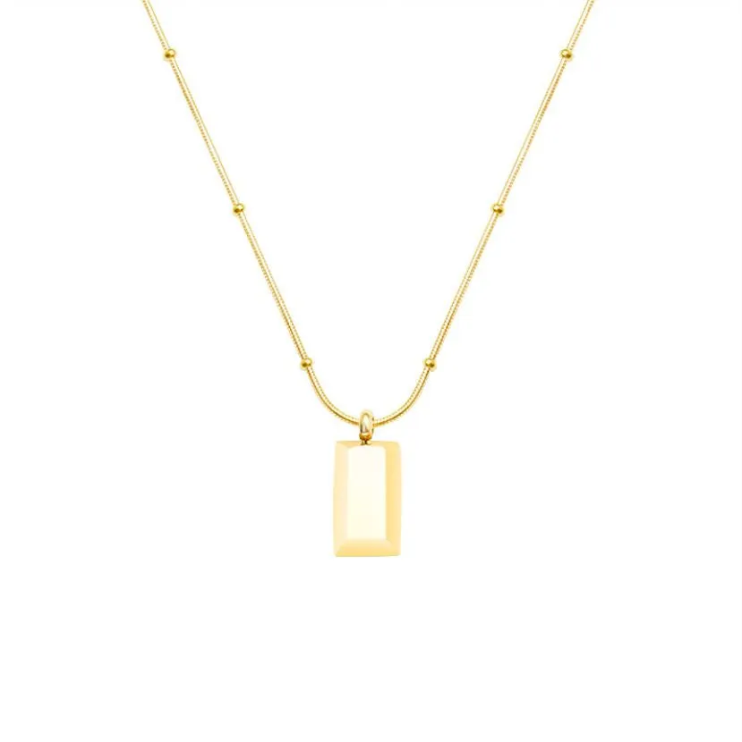 Gold Brick Necklace