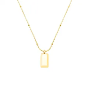 Gold Brick Necklace