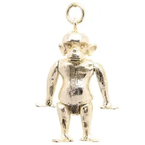 Gold Large Monkey Ape Charm