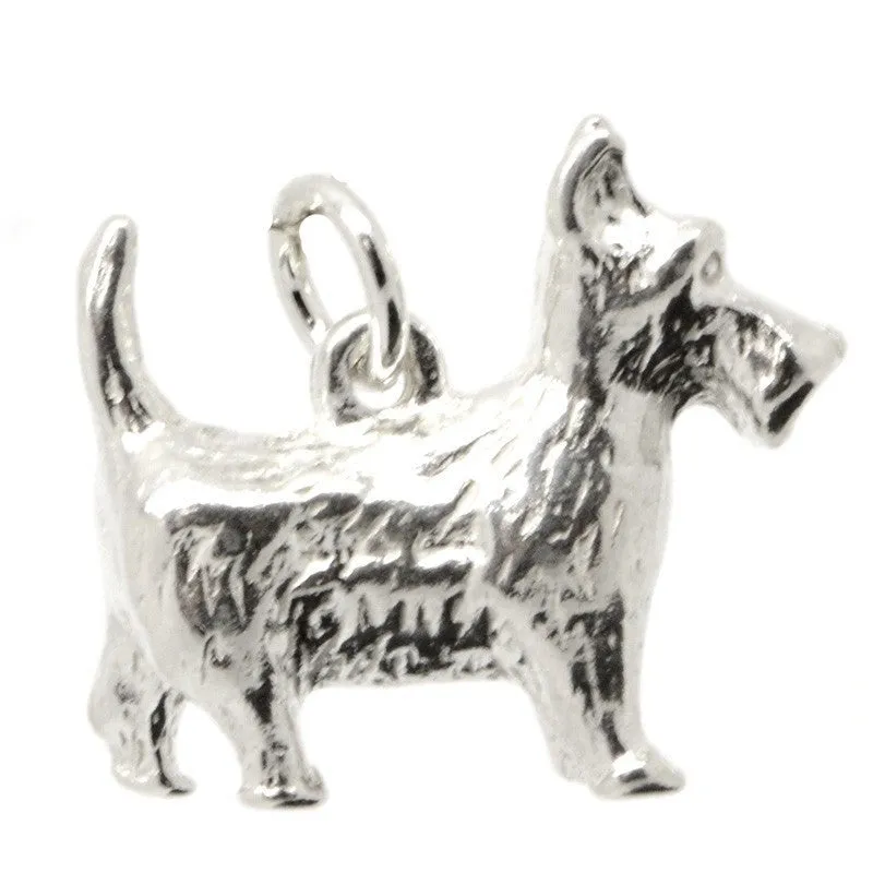 Gold Large Scottie Dog Charm