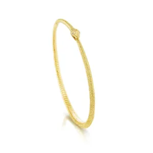 Gold Ouroboros Bangle
