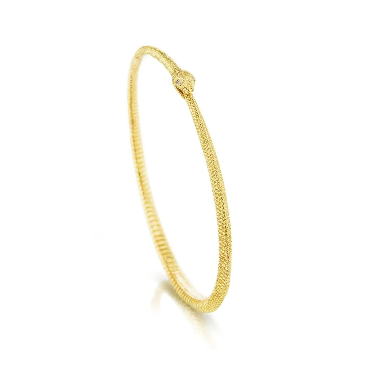 Gold Ouroboros Bangle
