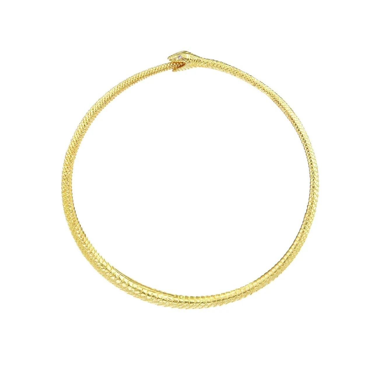 Gold Ouroboros Bangle