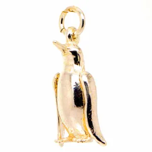 Gold Penguin Charm with moveable wings