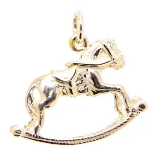 Gold Rocking Horse Charm