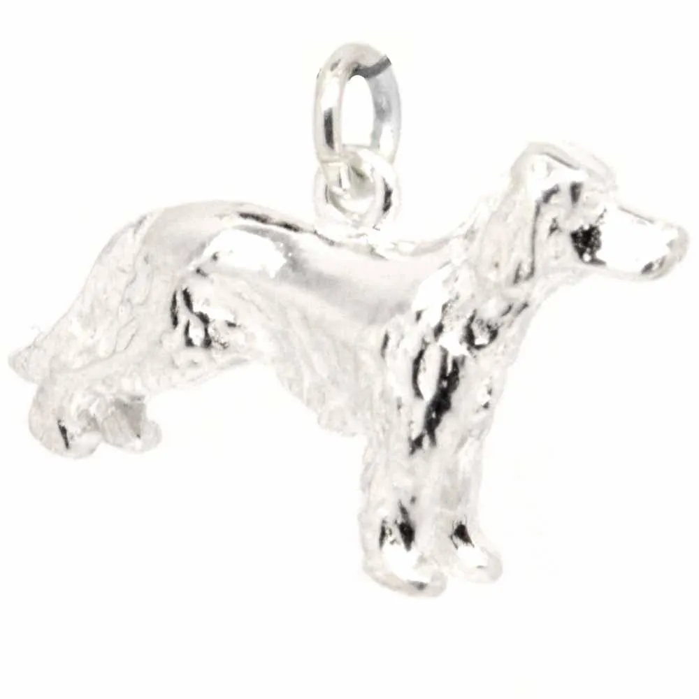Gold Setter Dog Charm