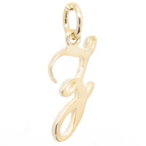 Gold Small Italic Z Charm
