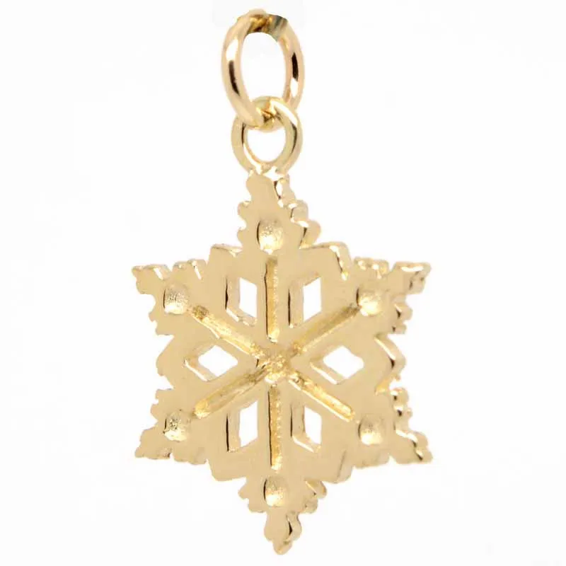 Gold Snowflake Charm