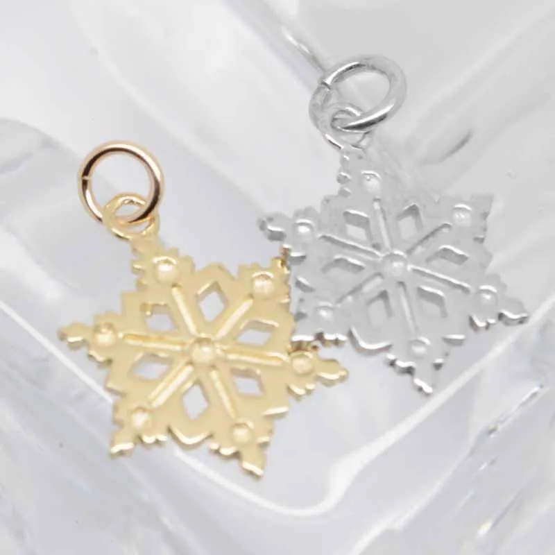 Gold Snowflake Charm