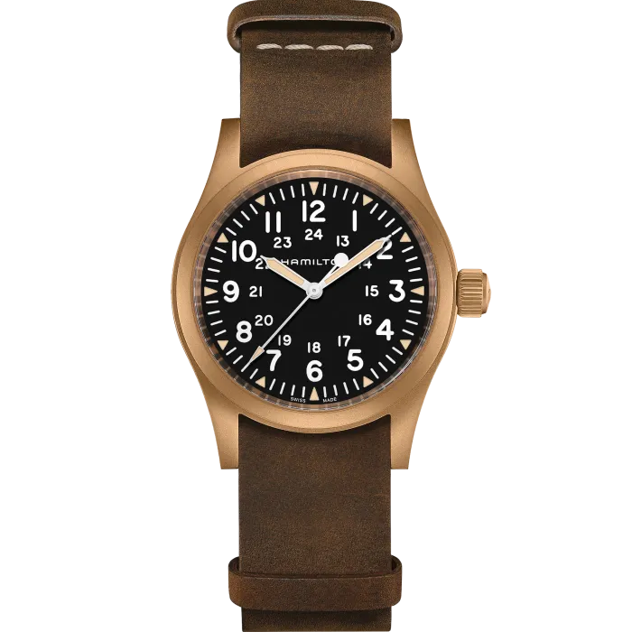 Hamilton Khaki Field Mechanical Bronze on Leather