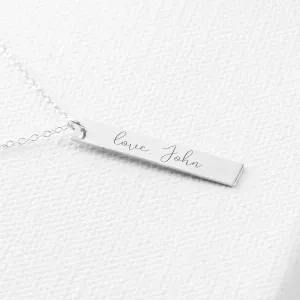 Handwriting Memorial Necklace
