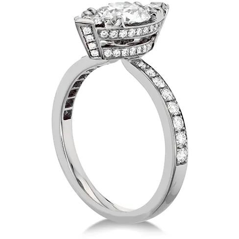 Hearts On Fire Desire Regal Engagement Ring with Diamond Band