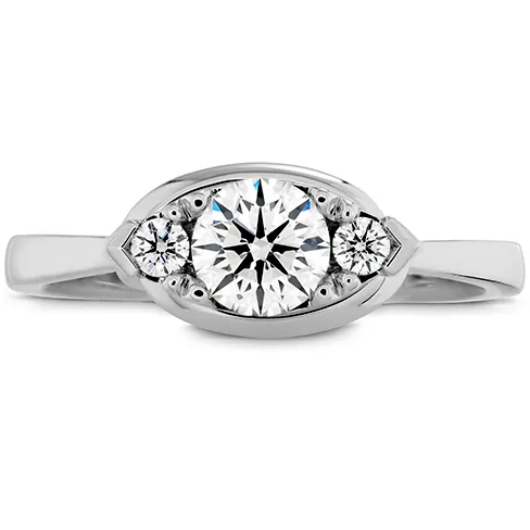 Hearts On Fire Optima Regal Horizontal Diamond Engagement Ring