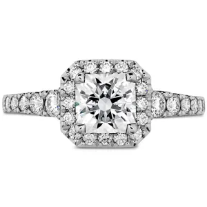 Hearts On Fire Transcend Premier Dream Halo Diamond Engagement Ring