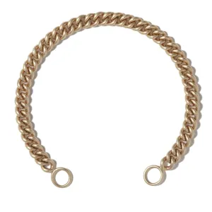 Heavy Curb Chain Bracelet in Yellow Gold