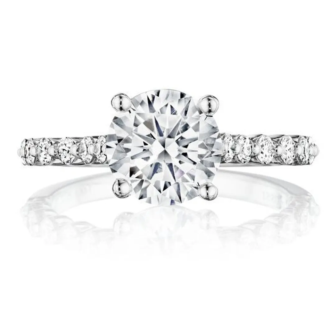 Henri Daussi Prong Set Diamond Engagement Ring