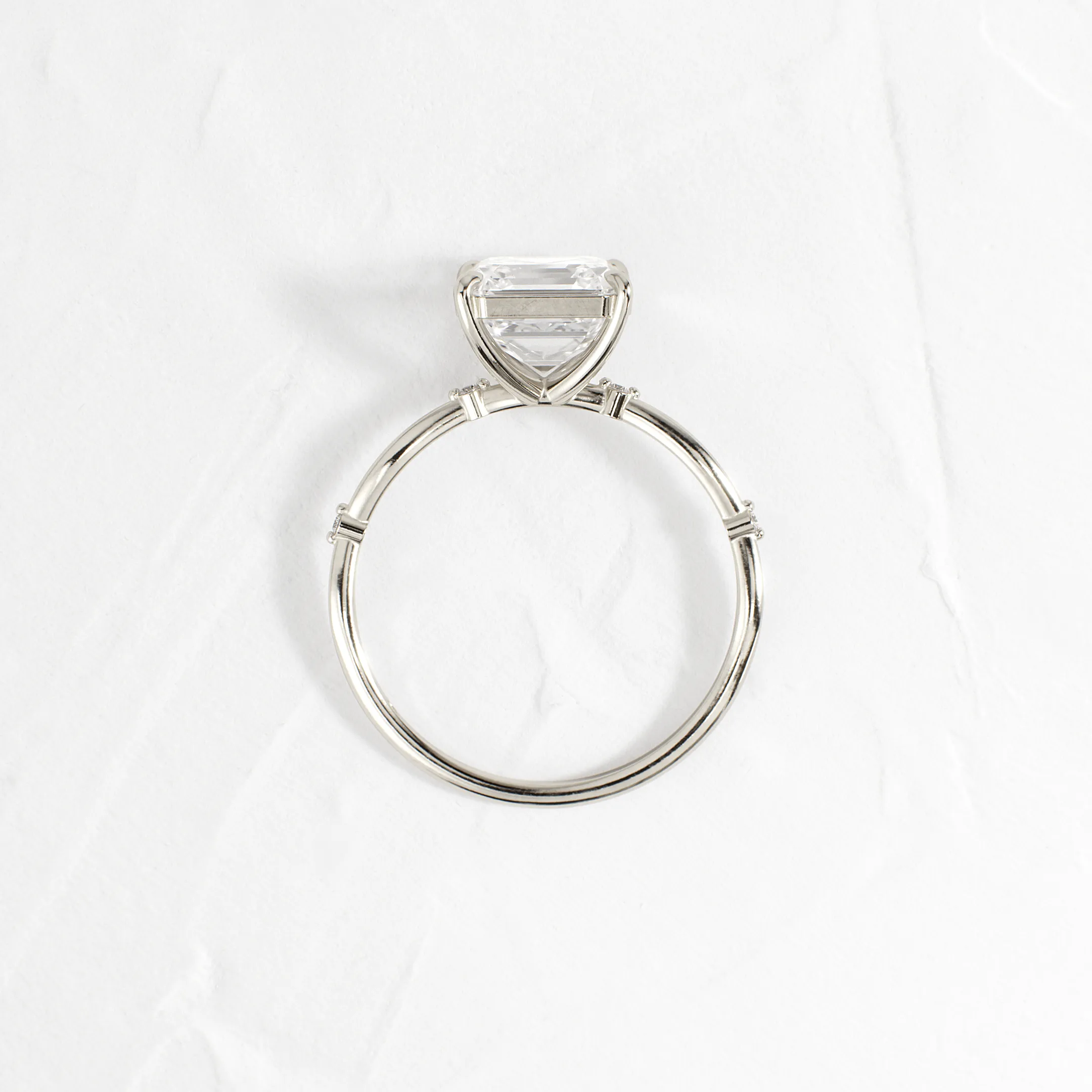 Hillside Ring, Asscher Cut