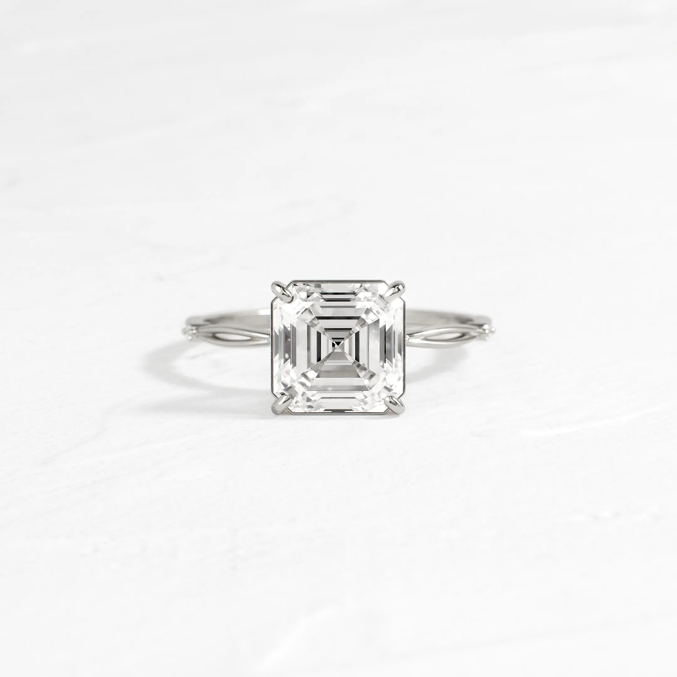 Hillside Ring, Asscher Cut