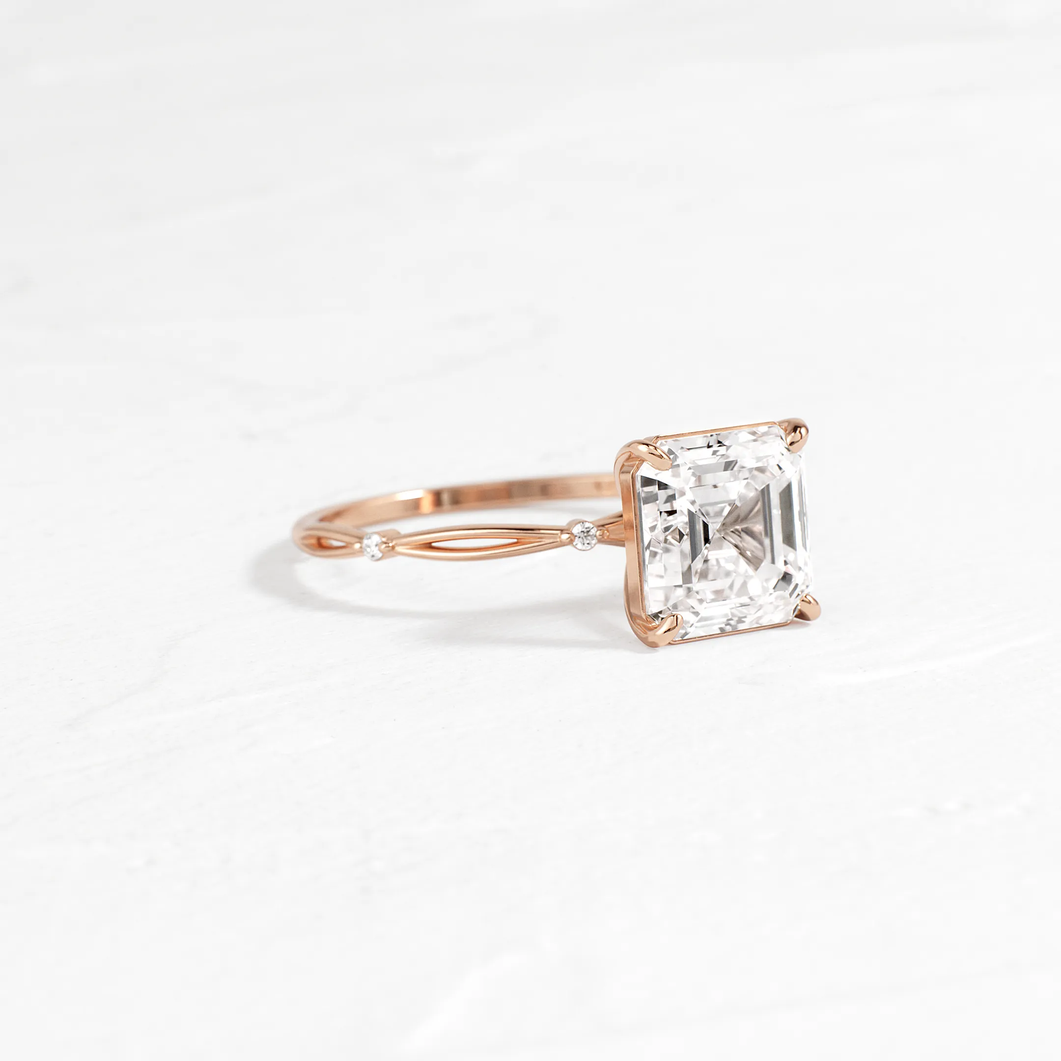 Hillside Ring, Asscher Cut