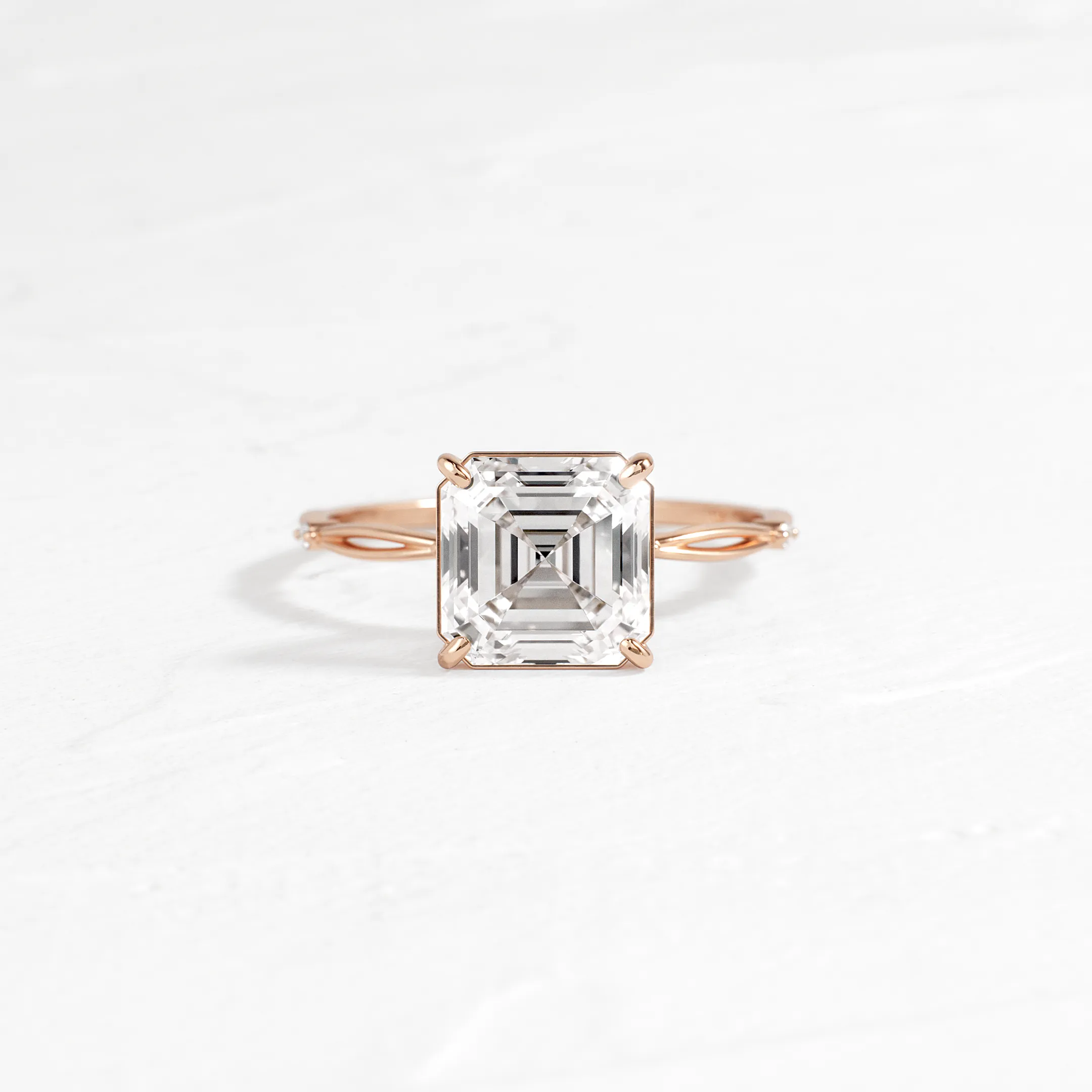 Hillside Ring, Asscher Cut