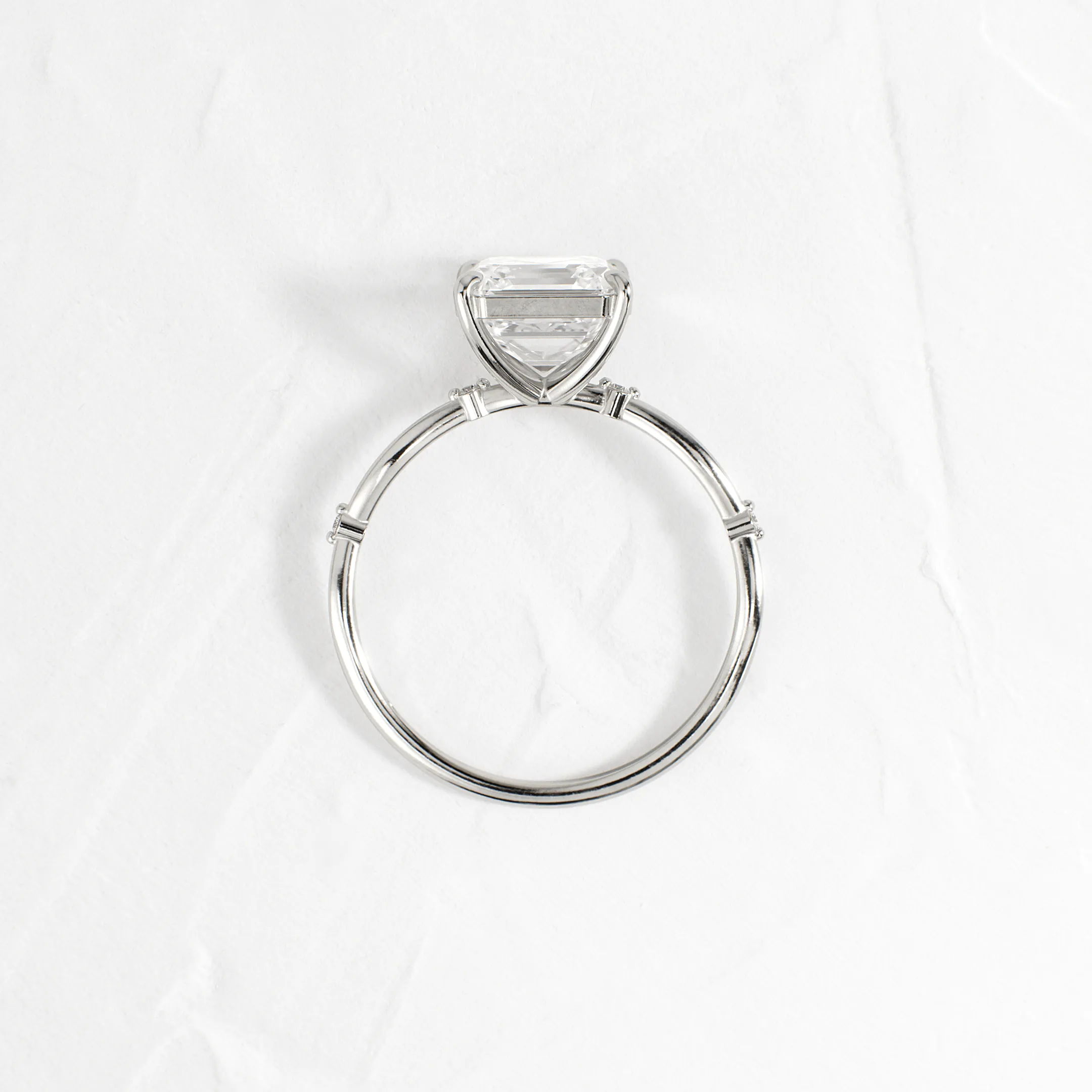 Hillside Ring, Asscher Cut